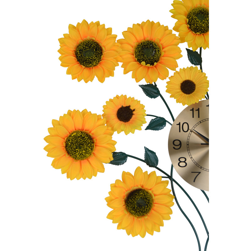 August Grove® Bowerston Metal Wall Clock & Reviews Wayfair